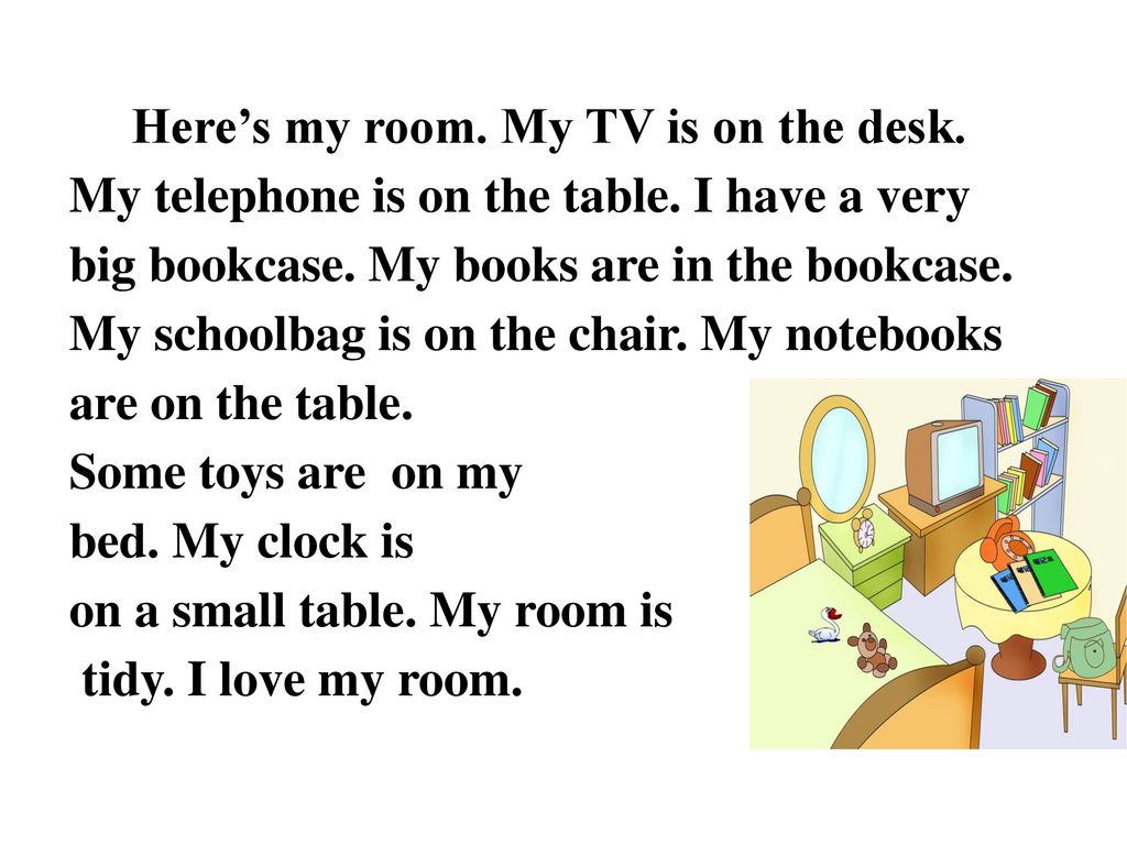 my telephone is on the table here's my room.